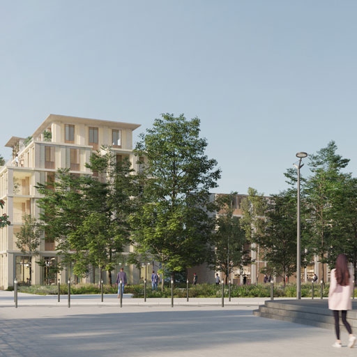 Perspective Projet Ilot Merignac Perspective Projet Ilot Merignac